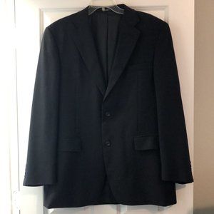 Jones New York men’s suit jacket sport coat – 100% wool, black